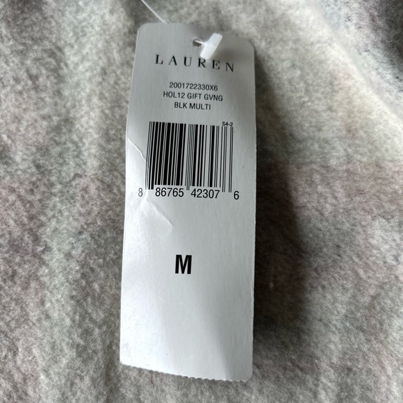 Lauren Ralph Lauren Womens M Plaid Toggle Jacket Faux Fur Collar Preppy NWT - Picture 5 of 16